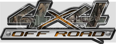 4.5"x12" 4x4 block style ambush high resolution truck bed or car side vinyl graphic decals.
