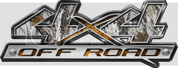 5.5"x14" 4x4 block style snowstorm high resolution truck bed or car side vinyl graphic decals.