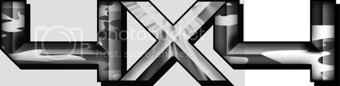 3.0"x12" 4x4 hard edge traditional urban high resolution truck bed or car side vinyl graphic decals.