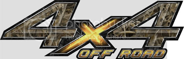 4.5"x14" 4x4 off road grassland high resolution truck bed or car side vinyl graphic decals.