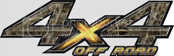 5.75"x18" 4x4 off road grassland high resolution truck bed or car side vinyl graphic decals.