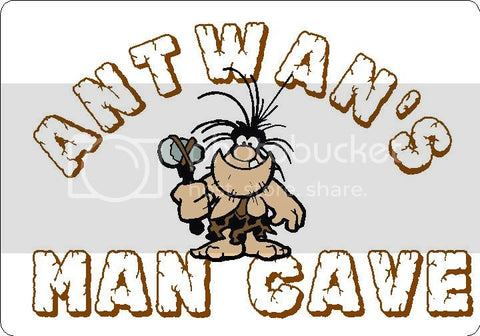 ANTWAN Man Cave 9"x12" Aluminum novelty parking sign wall decor.
