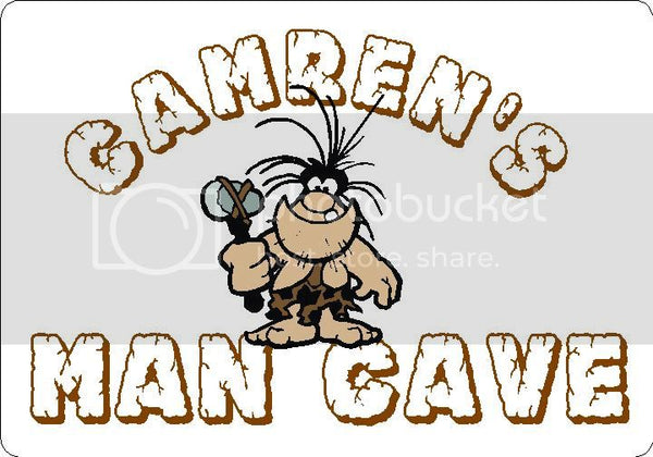 CAMREN Man Cave 9"x12" Aluminum novelty parking sign wall decor.