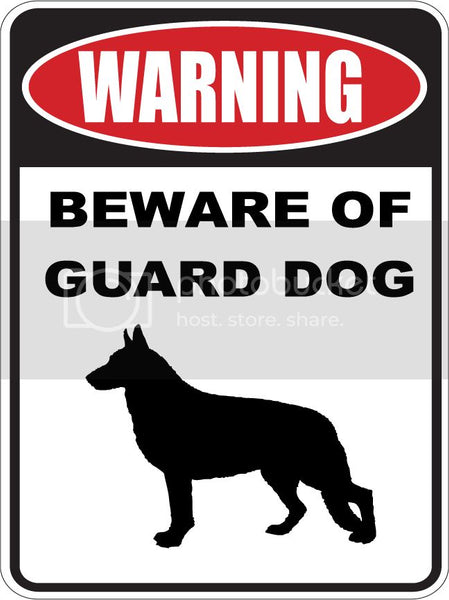 9"X12" WARNING BEWARE OF GUARD DOG   GERMAN SHEPHERD  dog lover aluminum novelty street sign.