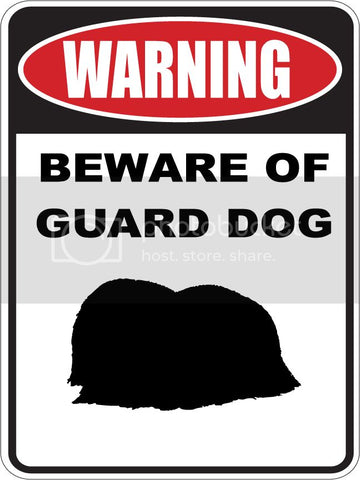 9"X12" WARNING BEWARE OF GUARD DOG   PEKINGESE   dog lover aluminum novelty street sign.