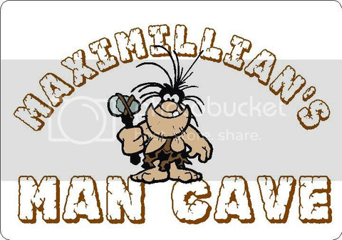 MAXIM Man Cave 9"x12" Aluminum novelty parking sign wall decor.