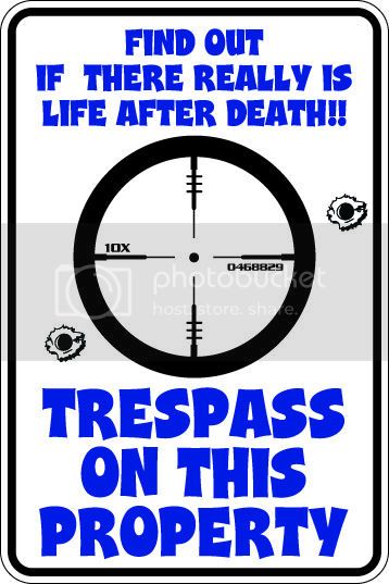 9"x12" Aluminum  trespass life after death  funny  parking sign for indoors or outdoors