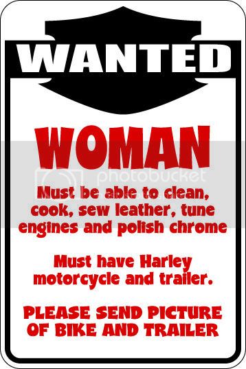 9"x12" Aluminum  woman wanted   funny  parking sign for indoors or outdoors