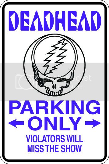 9"x12" Aluminum  deadhead  funny  parking sign for indoors or outdoors