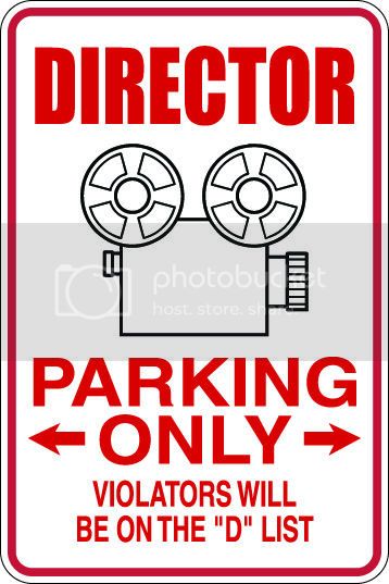 9"x12" Aluminum  director funny  parking sign for indoors or outdoors