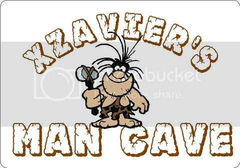XZAVIER Man Cave 9"x12" Aluminum novelty parking sign wall decor.