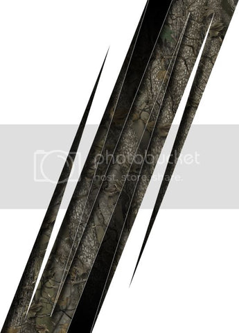 Truck bed  side camo spikes bed band forrest high resolution vinyl graphic stripe decal kit universal fit.