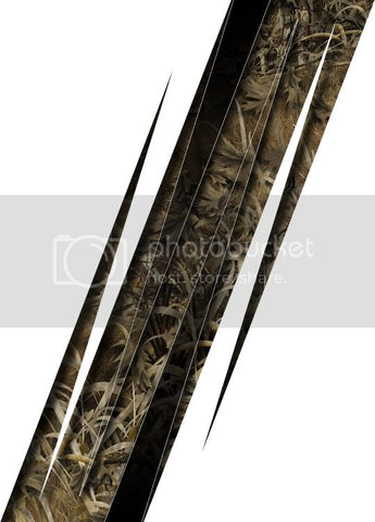 Truck bed  side camo spikes bed band grassland high resolution vinyl graphic stripe decal kit universal fit.