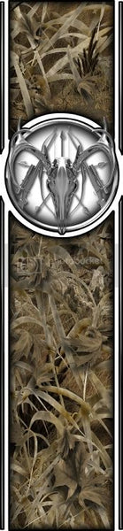 Truck bed  side chrome deer skull bed band grassland high resolution vinyl graphic stripe decal kit universal fit.