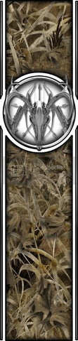 Truck bed  side chrome deer skull bed band grassland high resolution vinyl graphic stripe decal kit universal fit.