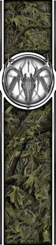 Truck bed  side chrome deer skull bed band marshland high resolution vinyl graphic stripe decal kit universal fit.