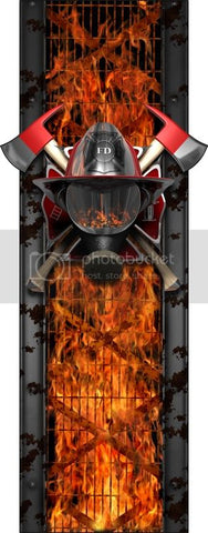 Truck bed  side firemans bed band design #2 high resolution vinyl graphic stripe decal kit universal fit.