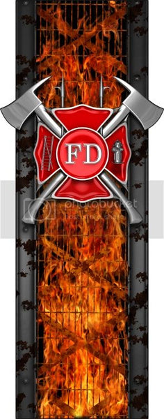 Truck bed  side firemans bed band pokers high resolution vinyl graphic stripe decal kit universal fit.
