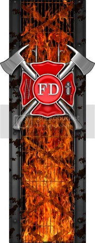 Truck bed  side firemans bed band pokers high resolution vinyl graphic stripe decal kit universal fit.