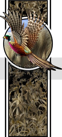 Truck bed  side pheasant bed band design #2 high resolution vinyl graphic stripe decal kit universal fit.