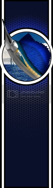 Truck bed  side sailfish bed band high resolution vinyl graphic stripe decal kit universal fit.