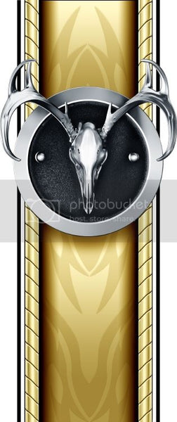 Truck bed  side silver and gold buck bed band high resolution vinyl graphic stripe decal kit universal fit.